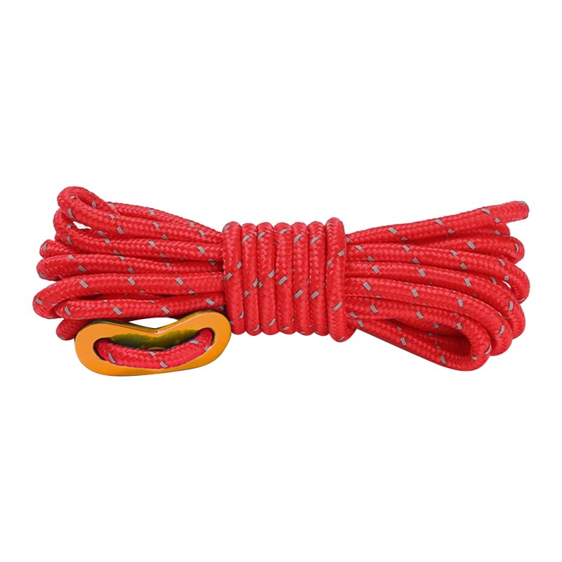 Cheap Goat Tents 4m Umbrella Rope Tent Rope Night Light Tent Rope Camping Buckle Windproof Rope   